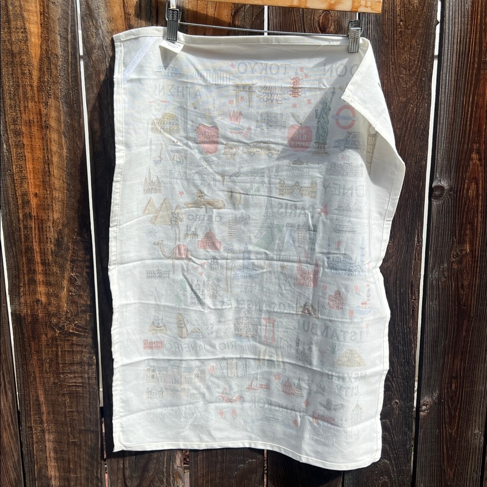 NEW Rifle Paper Co. Bon Voyage Tea Towel RARE - Picture 13 of 17